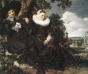 HALS, Frans Married Couple in a Garden Spain oil painting reproduction